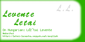 levente letai business card